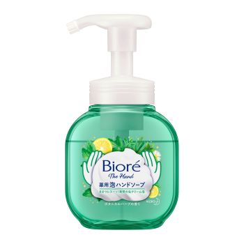 [6-PACK] Kao Japan Biore Hand Sanitisers Medicated Ultra Fine Cream Foam Gentle Cleansing 250ml ( 2 Scents Available ) Herb