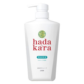 [6-PACK] Lion Japan Hadakara Body Soap Body Wash  500ml Fresh Soap fragrance