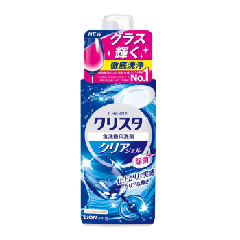 [6-PACK] Lion Japan Detergent for Food Washing Machine Clear Gel Dishwasher Detergent 480g