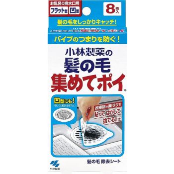 [6-PACK] KOBAYASHI Japan Sewer Hair Filter Stickers 8 Pieces