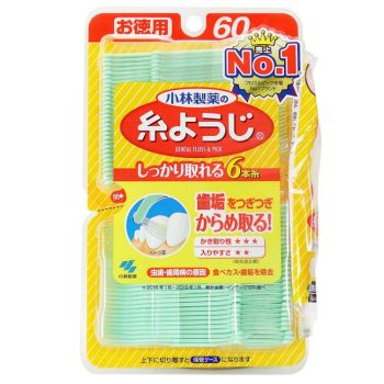 [6-PACK] KOBAYASHI Japan Adult Dental Floss Holders 60 Holders