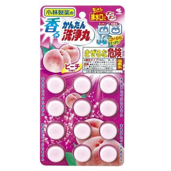 [6-PACK] KOBAYASHI Japan Drain Cleaning Tablet 12tablets Peach Scent