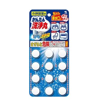 [6-PACK] KOBAYASHI Japan Drain Cleaning Tablet 12 tablets, Scent Free