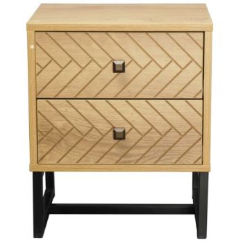 Malaga 2 Drawer Bedside Table