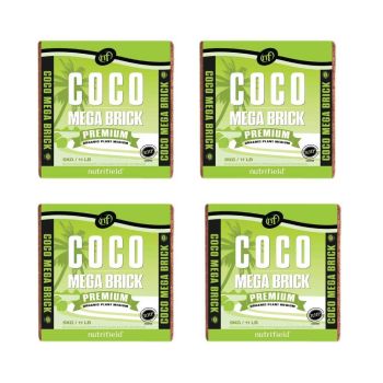 4x 5Kg Coco Mega Brick Premium Coir Peat Organic Plant Growth Medium Nutrifield