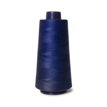 1x Navy Sewing Overlocker Thread - 2000m Hemline Polyester Overlocking Spools