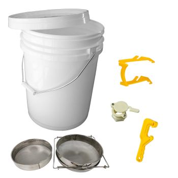 Beekeeping Tools Kit 5 Pcs - Honey Bee Hive Beekeeper Pail Pack