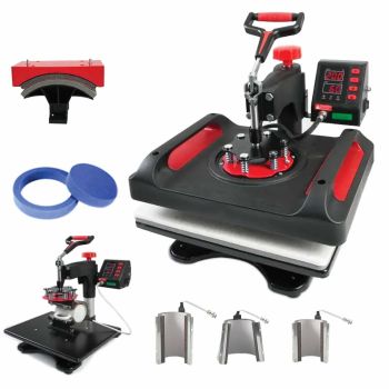 8 in 1 Combo Heat Press - DIY Hobby Craft Logo Transfer HVT Sublimation Printing