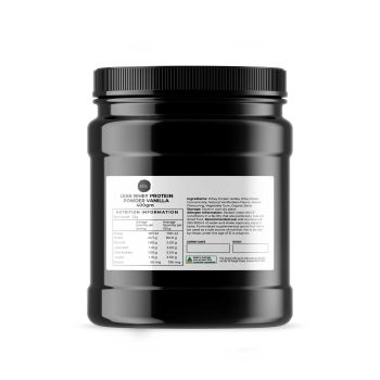 400g Lean Whey Protein Blend - Vanilla Shake WPI/WPC Supplement Jar