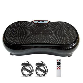 Black Vibration Machine Platform - Exercise Vibrating Plate - Whole Body Workout