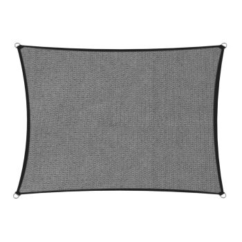 Wallaroo 280gsm Outdoor Sun Shade Sail Canopy Grey - 3m X 4m