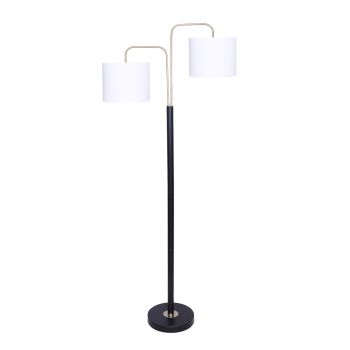 Sarantino Black/Brass Finish Reading Light  Electric Table Lamp