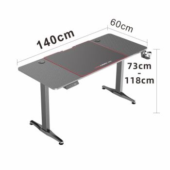 Gaming Standing Desk Home Office Lift Electric Height Adjustable Sit To Stand Motorized Standing Desk 1460