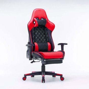 Gaming Chair Ergono Black REdmic Racing chair 165Â° Reclining Gaming Seat 3D Armrest Footrest