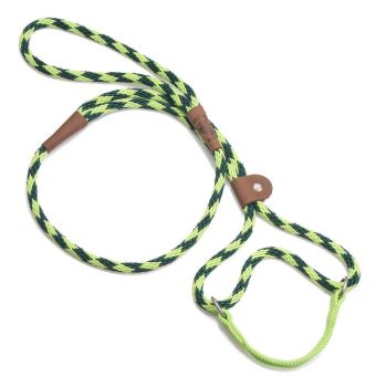 MENDOTA DOG WALKER - MARTINGALE LEASH - Made in the USA Length 3/8in x 6ft(10mm x 1.8m) - Diamond - Jade