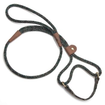 MENDOTA DOG WALKER - MARTINGALE LEASH - Made in the USA Length 1/2in x 6ft(13mm x 1.8m) - Camo