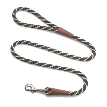 Mendota Clip Leash Small - lengths 3/8in x 6ft(10mm x1.8m) Made in the USA - Twist - Woodlands