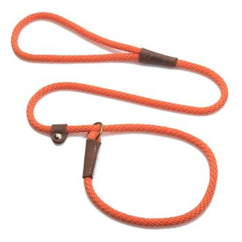 Mendota British Style Slip Leash - Length 3/8in x 4ft(10mm x 1.2m) - Orange