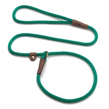 Mendota British Style Slip Leash - Length 3/8in x 4ft(10mm x 1.2m) - Kelly Green