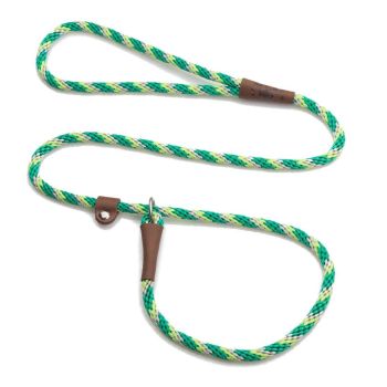 Mendota British Style Slip Leash - Length 3/8in x 4ft(10mm x 1.2m) - Tricolour Ivy