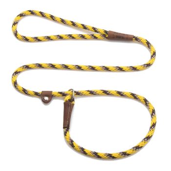 Mendota British Style Slip Leash - Length 3/8in x 4ft(10mm x 1.2m) - Tricolour Harvest