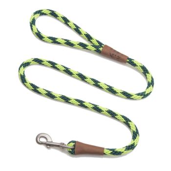 Mendota British Style Slip Leash - Length 1/2in x 4ft(13mm x 1.2m) - Diamond - Jade