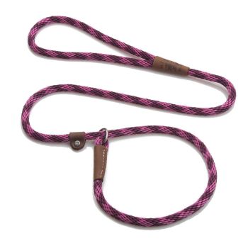 Mendota British Style Slip Leash - Length 1/2in x 6ft(13mm x 1.8m) - Diamond - Ruby