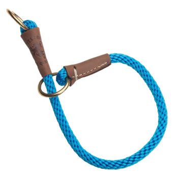 Mendota Products Dog Command Rope Slip Collar 16in (40cm) - Made in the USA - Blue