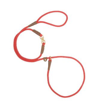 Mendota Small Swivel Slip Leash- Made in the USA : 10mm x 1.8m (3/8 x 6) - Red