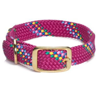 Mendota Doublebraided Collar 21" RASPBY CONFETTI