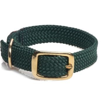 Mendota Doublebraided Junior Collar 12"Hunter Green