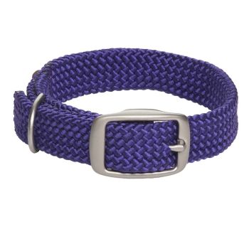 Mendota Doublebraided Junior Collar 12" PURPLE Nickel