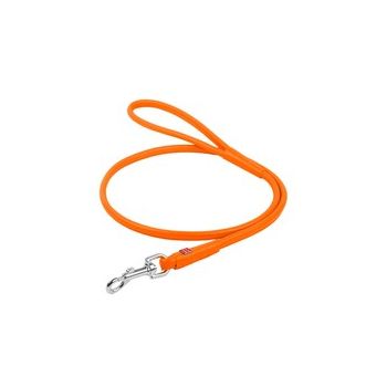 Waudog Leather Round Clip Leash W4MM - L183CM ORANGE