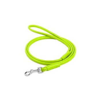 Waudog Leather Round Clip Leash W4MM - L183CM GREEN