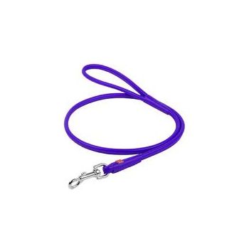 Waudog Leather Round Clip Leash W4MM - L183CM PURPLE