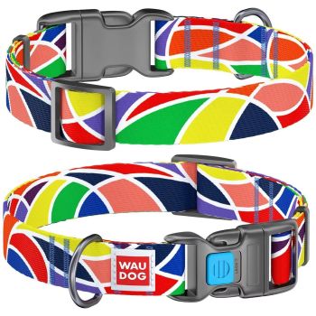 Collar Company Dog Collar Nylon - Printed with - VITRAGE 23-35CM