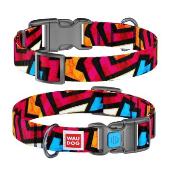 Collar Company Dog Collar Nylon - Printed with - GRAFFITI 23-35CM