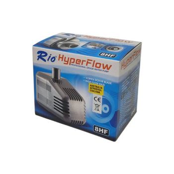 Submersible Water Pump 2090L/HR - Rio Hyperflow 8HF Professional Grade Pump for Hydroponic Systems