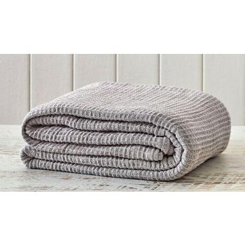 Organic Cotton Waffle Woven Blanket