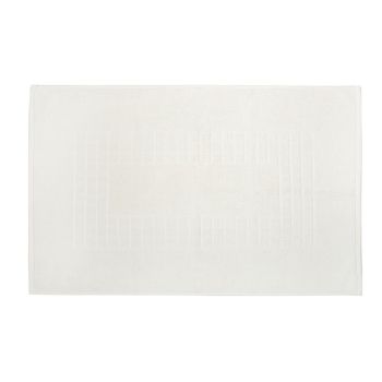 Microfiber Soft Non Slip Bath Mat Check Design (Cream)