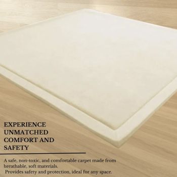 Soft Touch Ultra Plush Memory Foam Tatami Soft Ivory Mat - 200 X 300 CM