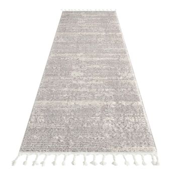 Addie Soft Pile Rug - Light Grey - 80x300