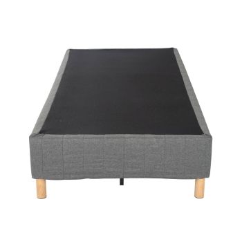 Metal Bedframe Mattress Foundation (Dark Grey) – Queen