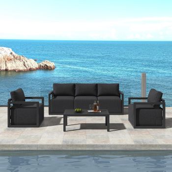 Alfresco 5-Seater Deep-Seated Patio Set â€“ Charcoal Grey