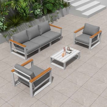 5 Seater Grandeur Lounge Suite â€“ Charcoal Grey