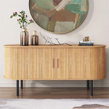 Ripple Sideboard with Sliding Doors â€” Earthy Elegance Redefined