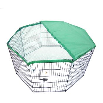 Pet Playpen Foldable Dog Cage 8 Panel 30in with Cover