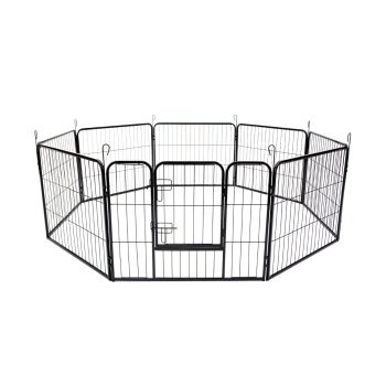 Pet Playpen Heavy Duty Foldable Dog Cage 8 Panel 31in