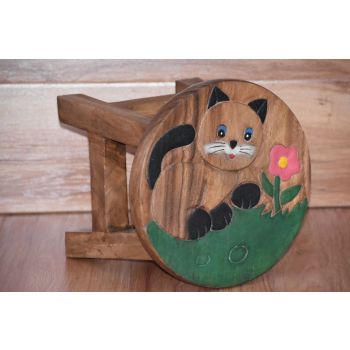 Kids Furniture stool chair cat theme