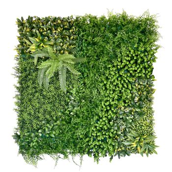 YES4HOMES 5 SQM Artificial Plant Wall DÃ©cor Grass Panels Vertical Garden Foliage Tile Fence 1X1M Green